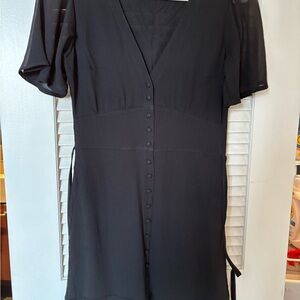 Abercrombie Black Back Tie Dress